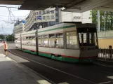 Magdeburg Straßenbahnlinie 1 mit Niederflurgelenkwagen 1315 am Hbf / Willy-Brandt-Platz (2023)