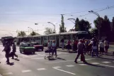 Magdeburg Straßenbahnlinie 5  am City Carré / Hbf (1990)