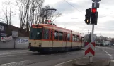 Mainz Straßenbahnlinie 51 mit Gelenkwagen 271nah Bismarckplatz (2017)