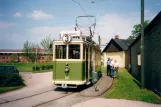 Malmö Museispårvägen mit Triebwagen 20 am Bastionen (2002)