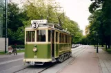 Malmö Museispårvägen mit Triebwagen 20 am Stadsbiblioteket (2003)