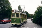 Malmö Museispårvägen mit Triebwagen 20 nahe bei Turbinen (2003)