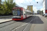 Mannheim Regionallinie 4 mit Niederflurgelenkwagen 207 am Pfalzbau (Wilhelm-Hack-Museum) (2009)