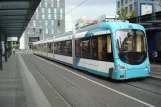 Mannheim Straßenbahnlinie 3 mit Niederflurgelenkwagen 5709 am MA Hauptbahnhof (2016)