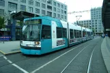 Mannheim Straßenbahnlinie 3 mit Niederflurgelenkwagen 616 am MA Hauptbahnhof (2009)