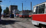 Mariupol Straßenbahnlinie 1 mit Triebwagen 514 am Wułycia Kazancewa (2012)