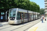 Messina Straßenbahnlinie 28 mit Niederflurgelenkwagen 02Tnah Repubblica (2009)