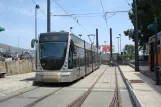 Messina Straßenbahnlinie 28 mit Niederflurgelenkwagen 09T am Museo (2009)