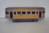 Modellstraßenbahn: Die Seite eines von Lunding Beiwagen Nr 147 (1940)