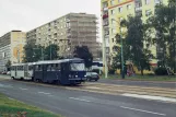 Most Zusätzliche Linie 1 mit Triebwagen 244 auf tř. Budovatelů (2008)