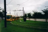 Mülhausen Straßenbahnlinie 1 mit Niederflurgelenkwagen 2007 auf Rue du 6'erme RTM (2007)