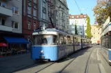 München Straßenbahnlinie 19 mit Gelenkwagen 2005 am Max-Weber-Platz (2007)