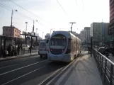 Neapel Straßenbahnlinie 4 mit Niederflurgelenkwagen 1116 am Vespucci - Garibaldi (2014)