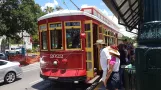 New Orleans Linie 49 Riverfront mit Triebwagen 2022 am N Rampart / St Ann (2018)