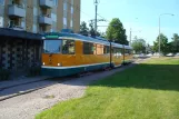 Norrköping Straßenbahnlinie 3 mit Gelenkwagen 62 "Düsseldorf" am Vidablick (2009)