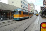 Norrköping Straßenbahnlinie 3 mit Gelenkwagen 64 "Dessau" am Söder Tull (2012)