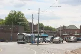 Nottingham Straßenbahnlinie Lila mit Niederflurgelenkwagen 212 "William Booth" auf Radford Road (2011)