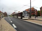 Odense Letbane mit Niederflurgelenkwagen 01 "Brunneren" am Bolbro (2022)