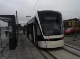 Odense Letbane mit Niederflurgelenkwagen 04 "Strømmen" am Tarup Center (2022)