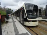 Odense Letbane mit Niederflurgelenkwagen 07 "Drømmen" am Campus (2024)