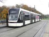 Odense Letbane mit Niederflurgelenkwagen 07 "Drømmen" am Parken Süd (2023)