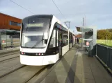 Odense Letbane mit Niederflurgelenkwagen 08 "Eventyret" am SDU Syd / Hospital Nord (2023)