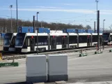 Odense Niederflurgelenkwagen 05 "Opdagelsen" vor Kontrol centret (2020)