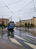 Oslo Straßenbahnlinie 11 mit Gelenkwagen 116 auf Wessels Plass (2023)