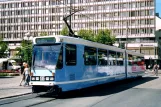 Oslo Straßenbahnlinie 11 mit Gelenkwagen 135 am Stortorvet (2005)