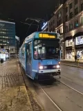 Oslo Straßenbahnlinie 19 mit Gelenkwagen 138 am Stortorvet (2022)