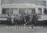 Plakat: Kiel Straßenbahnlinie 4 mit Beiwagen 72 am Fähre Holtenau (1985)