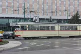 Posen Straßenbahnlinie 11 mit Gelenkwagen 685 nahe bei Most Teatralny (2009)