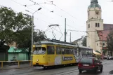 Posen Straßenbahnlinie 9 mit Gelenkwagen 601 auf Gorna Wilda (2009)