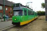 Posen Straßenbahnlinie 9 mit Gelenkwagen 807 am Dębiec (2008)