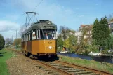 Postkarte: Amsterdam Museumslinie 30 mit Triebwagen 130 nahe bei Kalfjeslaan (2000)