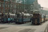 Postkarte: Amsterdam Straßenbahnlinie 5 mit Triebwagen 465 am Bahnhof Centraal (1980)