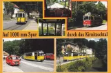 Postkarte: Auf 1000 mm-Spur durch das Kirnitzschtal.
 (1998)