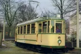 Postkarte: Augsburg Triebwagen 165 am Straßenbahnbetriebshof (1981)