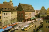 Postkarte: Augsburg vor Weberhaus (1958)