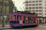 Postkarte: Basel Mode-Express mit Triebwagen 212 am Aeschenplatz (1979)