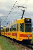 Postkarte: Basel Zusätzliche Linie 17 mit Gelenkwagen 249nah Ettingen Bahnhof (1985)