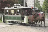 Postkarte: Berlin Pferdestraßenbahnwagen 573 am Betriebshof Lichtenberg (2006)