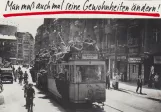 Postkarte: Berlin Straßenbahnlinie 74 mit Triebwagen 5991nah U Oranienburger Tor (1948)