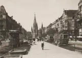 Postkarte: Berlin Straßenbahnlinie 92  in der Kreuzung Tauentzienstraße/Nürnberger Straße (1930)