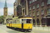 Postkarte: Berlin Themenfahrten mit Triebwagen 5256 im Alt-Köpenick (1990)