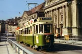 Postkarte: Bern Straßenbahnlinie 9 mit Triebwagen 145 auf Kornhausbrücke (1971)