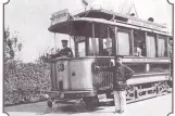 Postkarte: Bielefeld Triebwagen 13 nahe bei Mitte (1900)