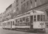 Postkarte: Braunschweig Zusätzliche Linie 10 mit Triebwagen 158 auf Augusttorwall (1949)