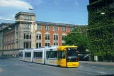 Postkarte: Bremen Straßenbahnlinie 6 mit Niederflurgelenkwagen 3037 nahe bei Hauptbahnhof (1995)