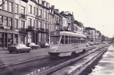 Postkarte: Brüssel Straßenbahnlinie 58 mit Triebwagen 7027nah Gade du Midi / Zuidstation (1981)